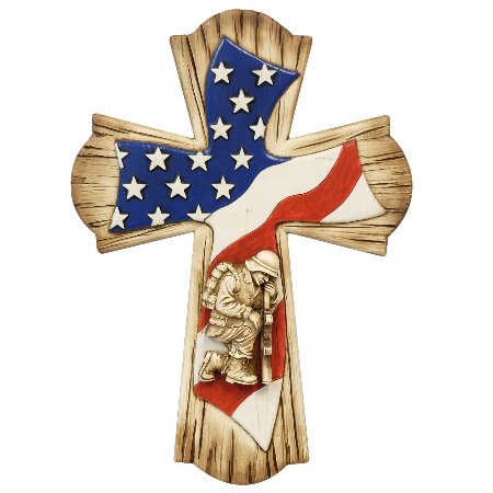 American Flag Fallen Hero Cross