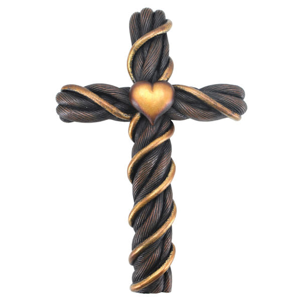 Heart Spiral Wire Cross