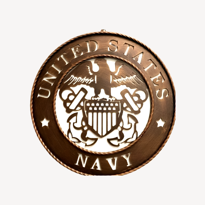 Navy Metal Art 18''