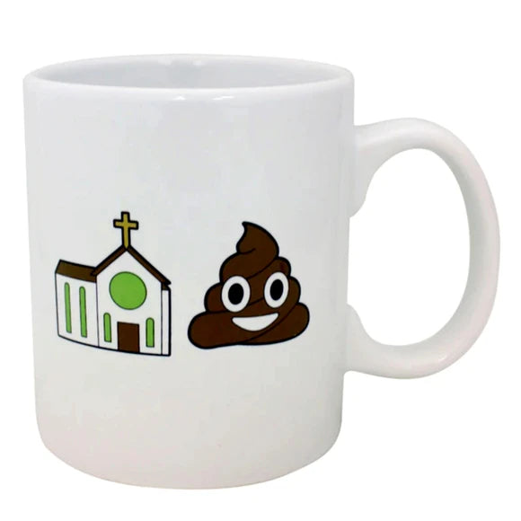 16 Oz Ceramic Holy S**t Mug in White Gift Box
