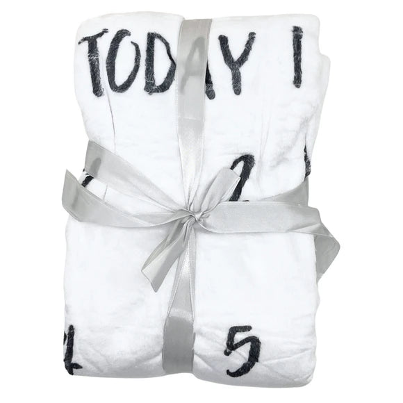 Meraki Baby Milestone Blanket for Babies with Interactive Set Included