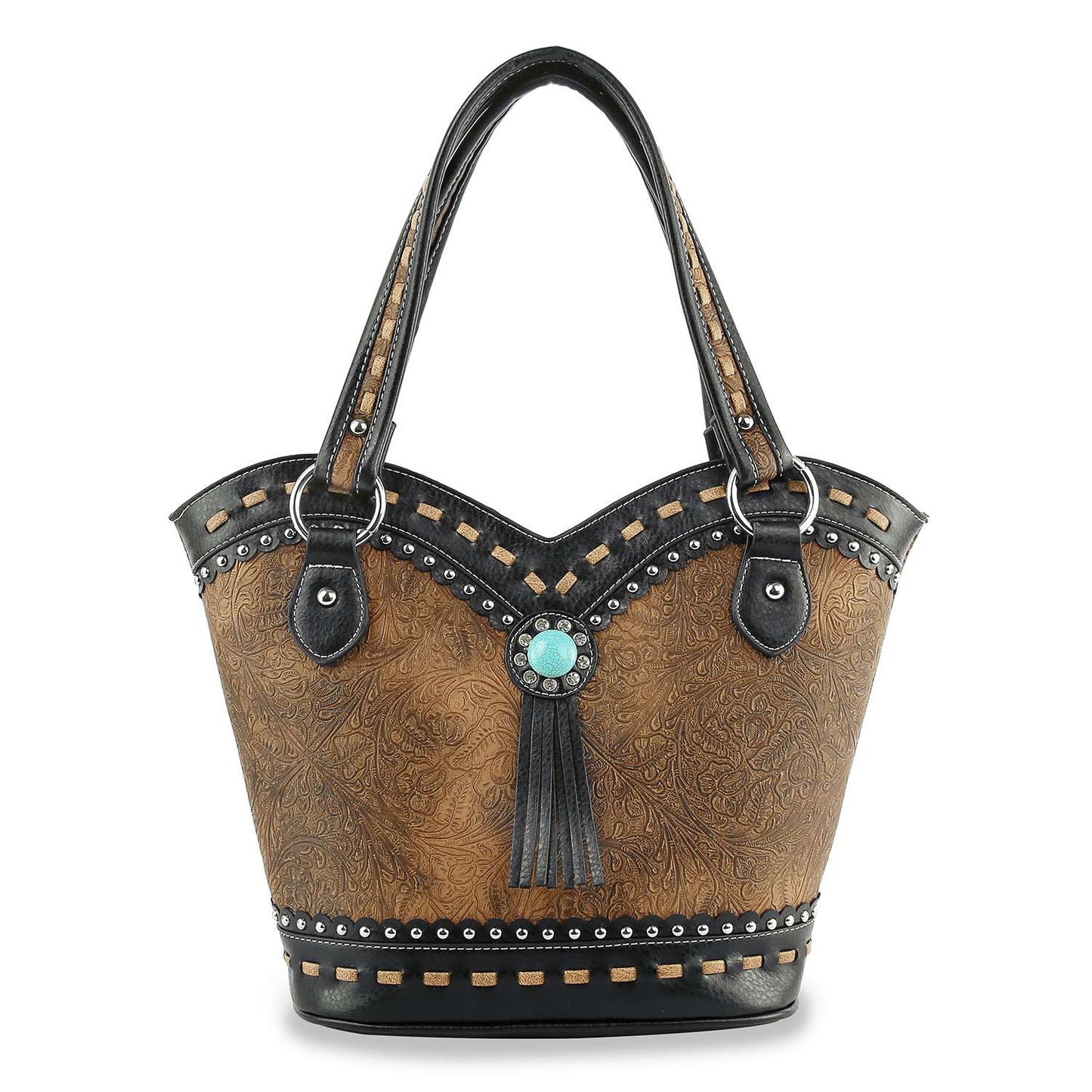 Western Style Embossed Handbag