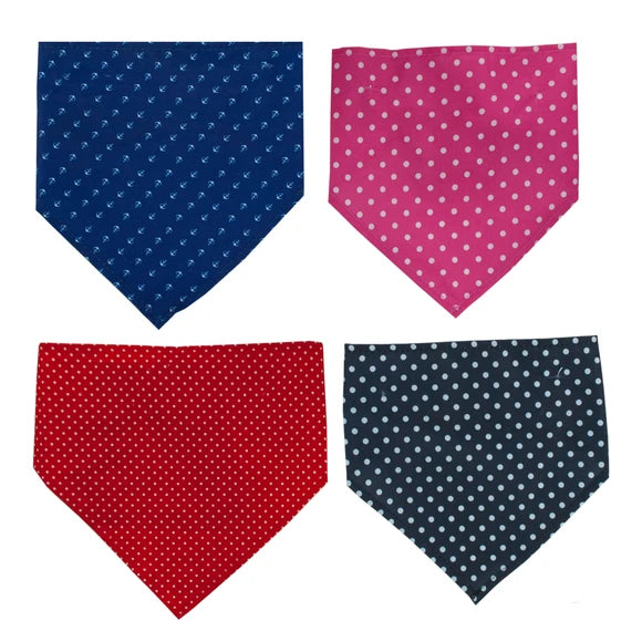 Polka Dot Dog Bandana with Snap Closure