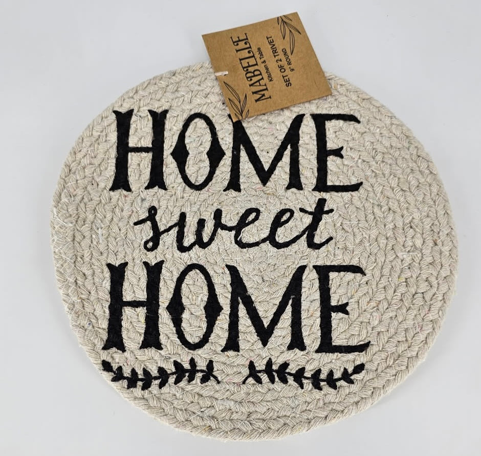 Home Sweet Home 2pk Trivet Set