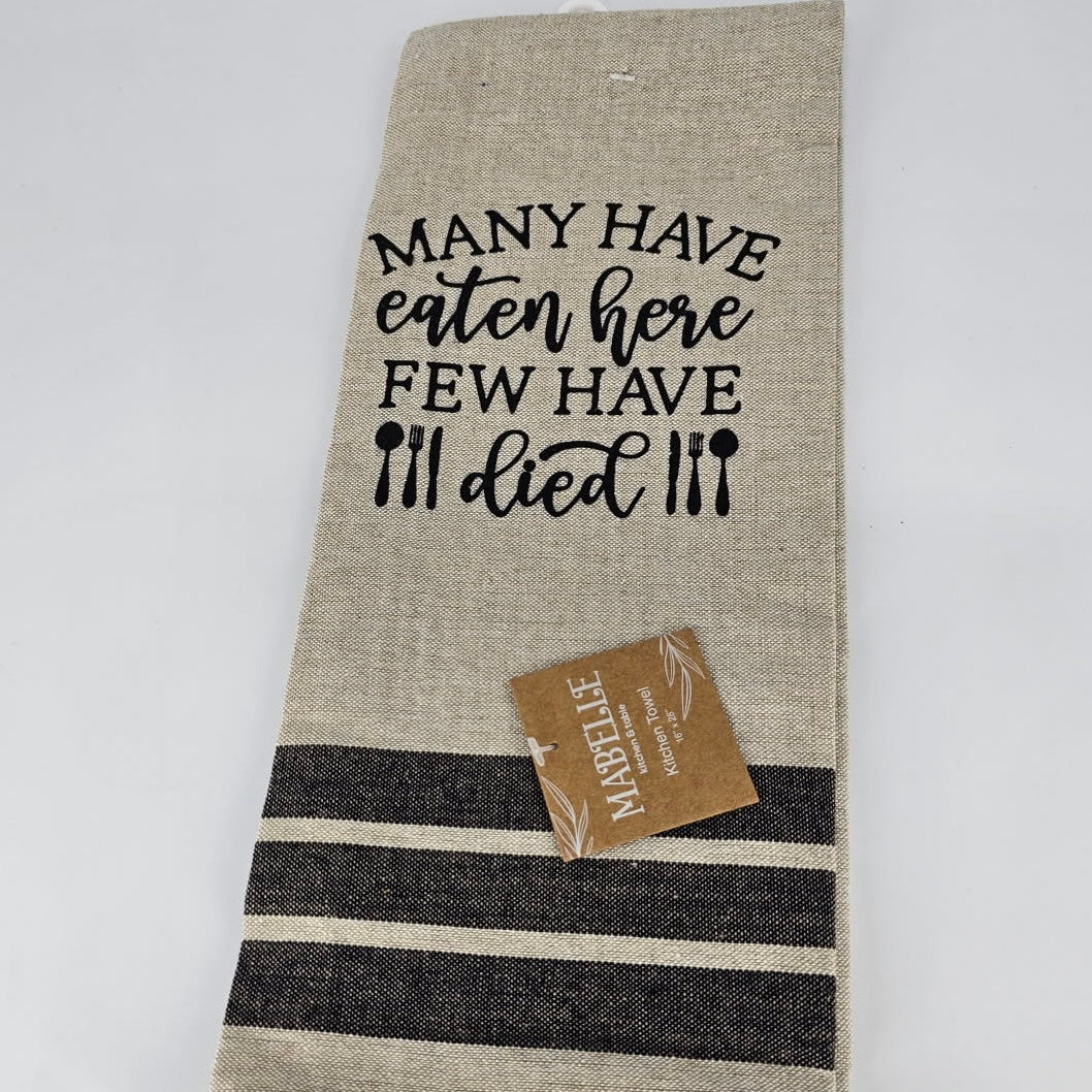 Many Have Eaten Here Few Have Died