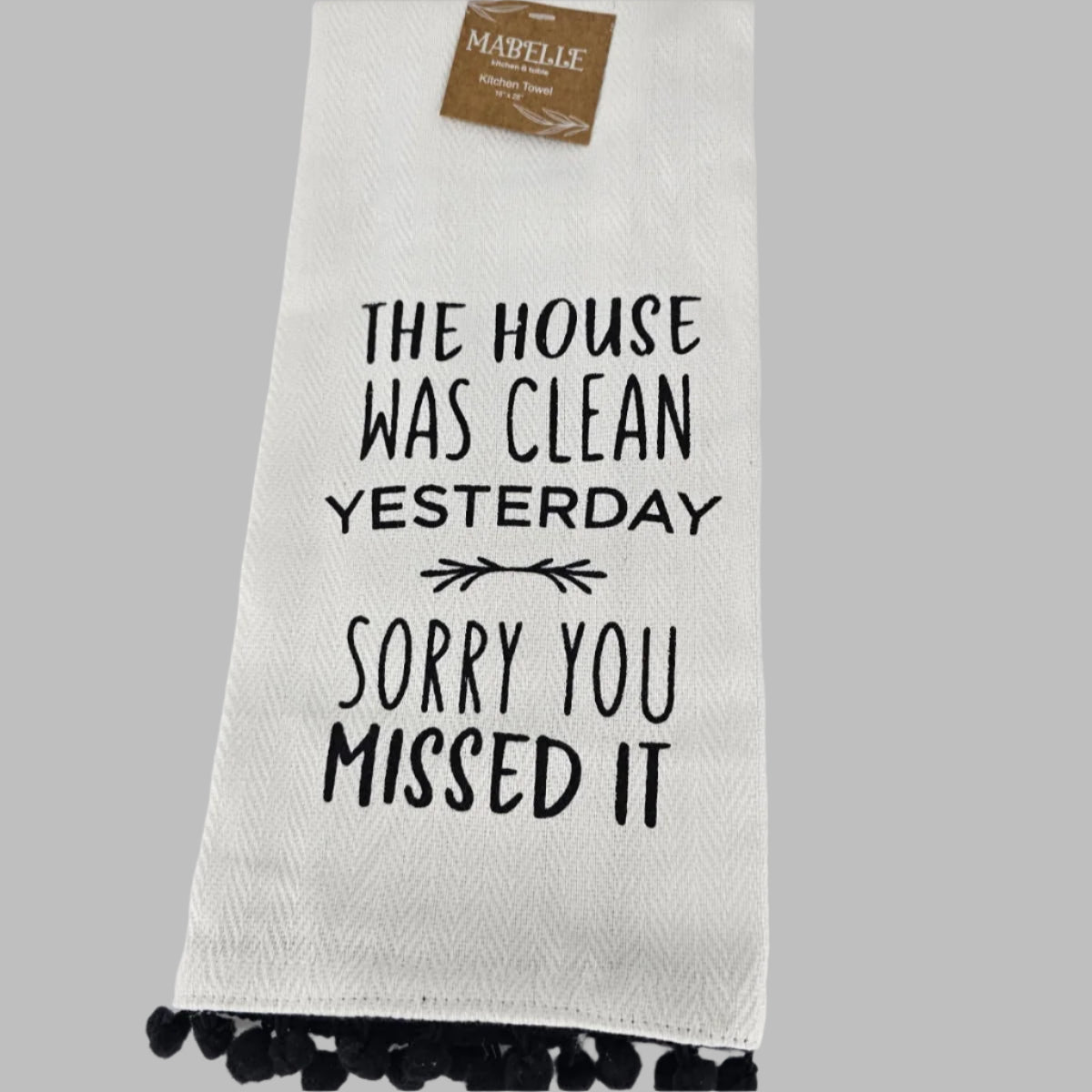 The House Was Clean Yesterday Sorry You Missed It Pom Poms