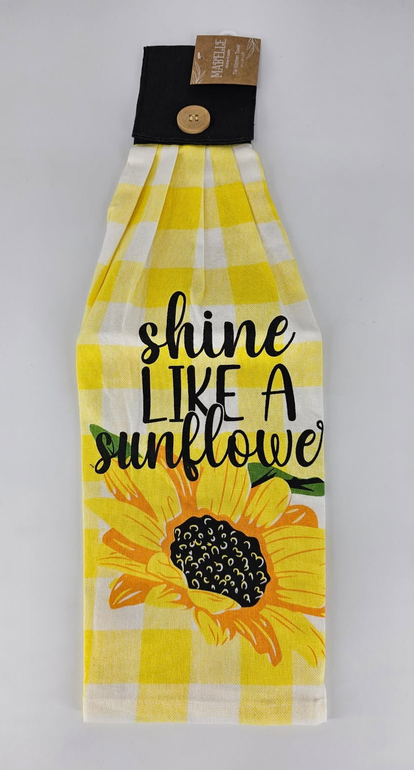 Shine Like A Sunflower Tie Towel