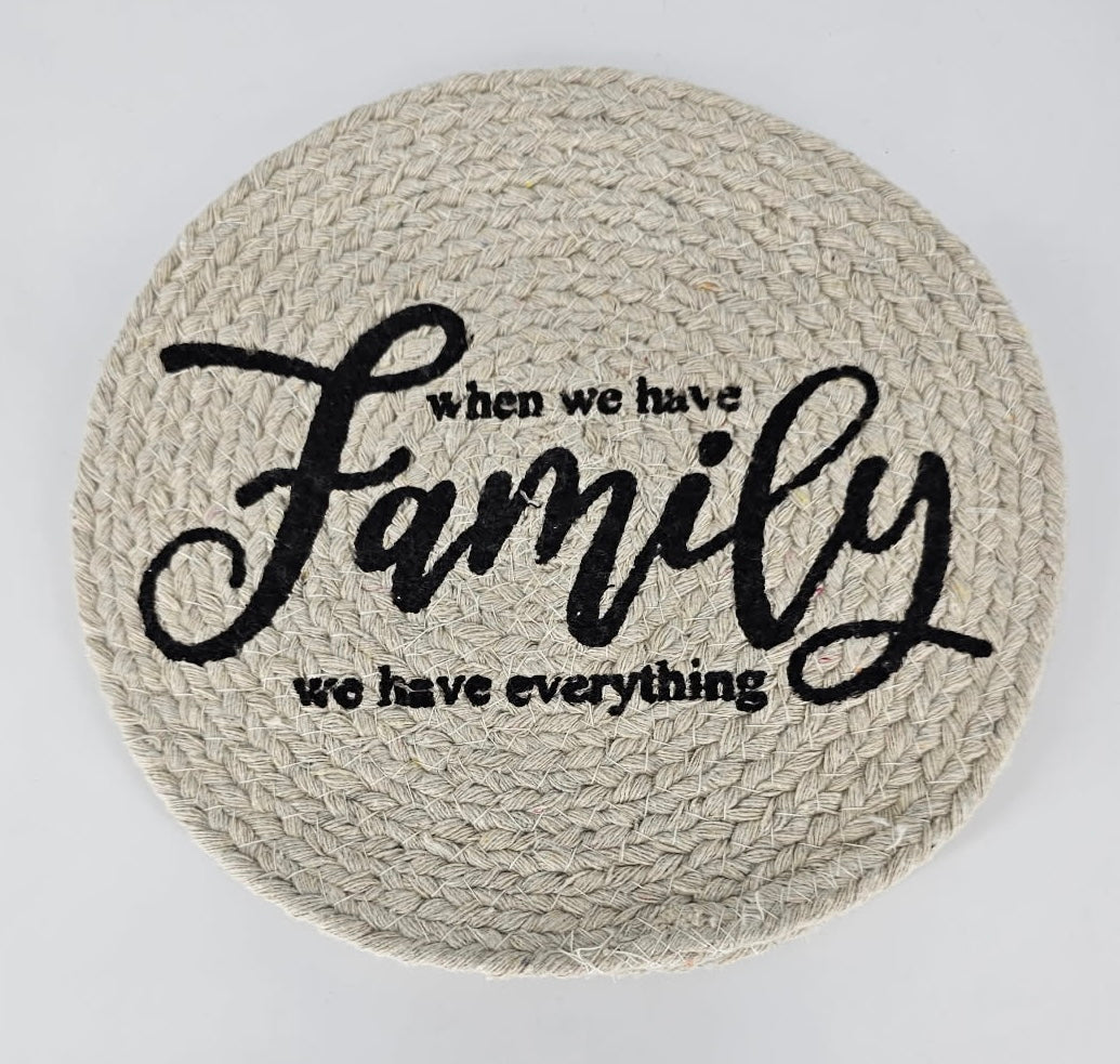 Family 2pk Trivets
