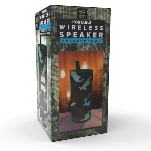 6.25" Splashproof Camouflage Wireless Portable Speaker