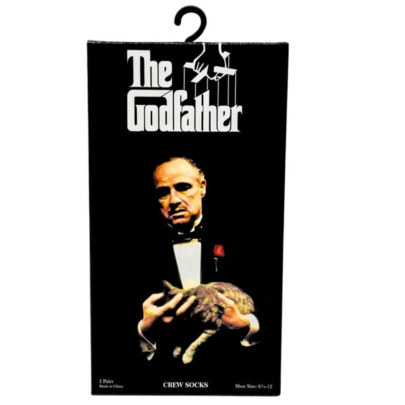 2 Pack Assorted Men's Gift The Godfather Crew Socks