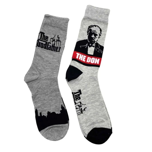 2 Pack Assorted Men's Gift The Godfather Crew Socks