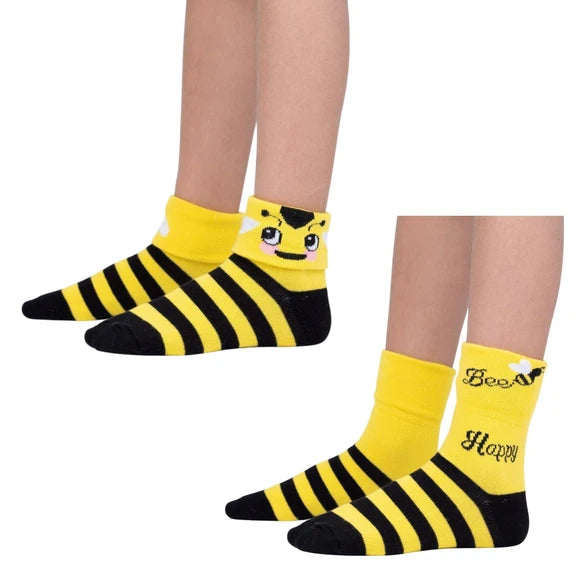 Sock it to Me Youth crew socks - Bee Happy Design