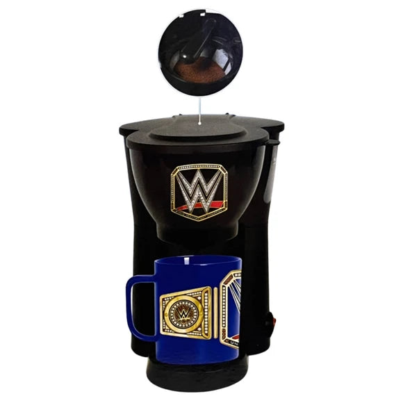 WWE Championship Coffee Maker with 2 Mugs
