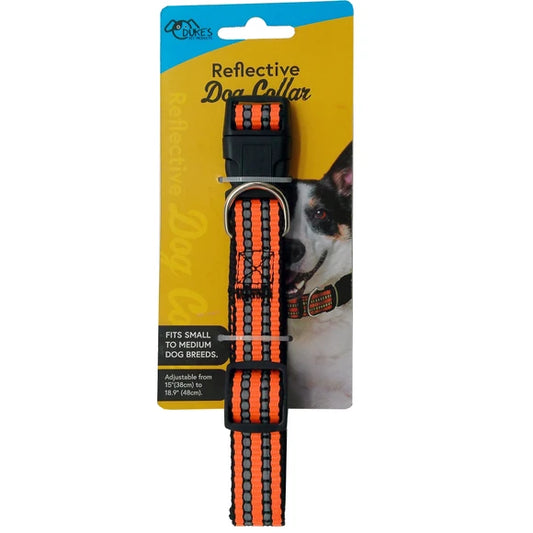 Adjustable Reflective Dog Collar -Assorted Colors