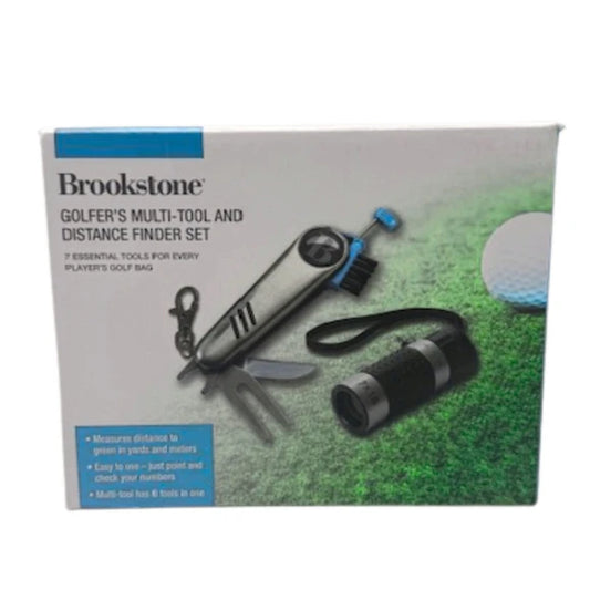 Golfer’s Multi Tool and Distance Finder Set with 7 Essential Accessories