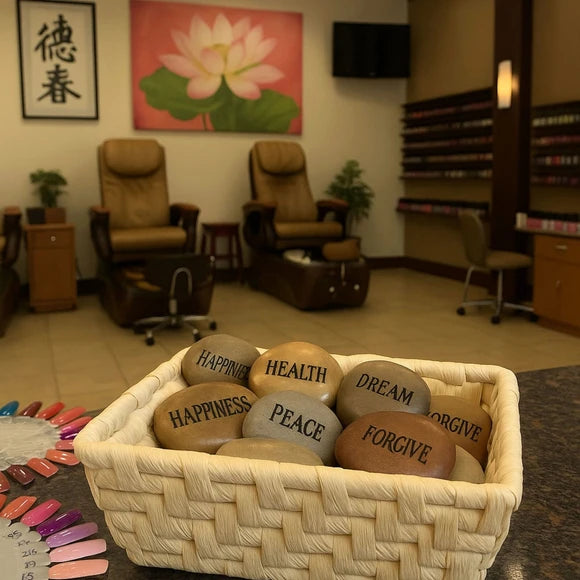 6PK Inspirational Stones- gift box included per stone